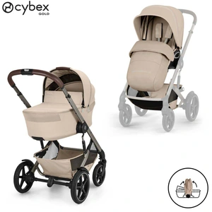 Duo poussette Talos S Lux + nacelle pliable Almond Beige