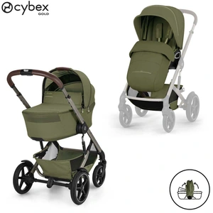Duo poussette Talos S Lux + nacelle pliable Moss Green
