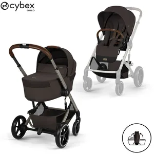 Duo poussette Balios 4 + nacelle pliable Chocolate Brown
