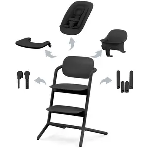 Comparateur de prix : cybex GOLD Chaise haute enfant évolutive Lemo 4en1 Stunning Black
