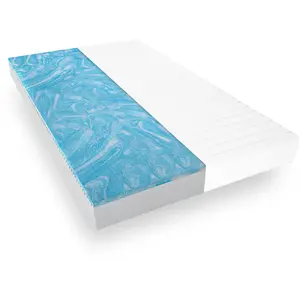 Mister Sandman Matelas 90x200 confortable, Mousse gel, Matelas ferme, Épaisseur 15cm pas cher