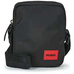 HUGO Hommes Ethon 2.0N NS zip Sac reporter avec patch logoté rouge pas cher
