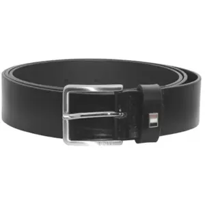 BOSS Hommes Ther-Flag-E Sz35 Ceinture en cuir italien avec passant à rayures emblématiques