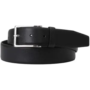BOSS Hommes Erman-L Sz35 Ceinture en cuir italien avec boucle à logo gravé