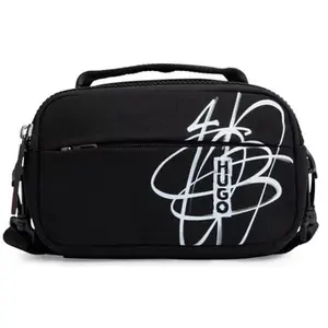 HUGO Sac bandoulière BOSS SAC REPORTER EN MATIÈRE RECYCLÉE AVEC LOGO MARQUEUR BROCK_EW pas cher