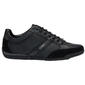 BOSS Hommes Saturn_Lowp_MX A_N Sneaker Noir 45 EU pas cher