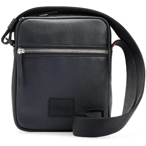 HUGO Hommes Ethon 2.0HI Crossb Sac reporter en similicuir avec patch logo gommé pas cher