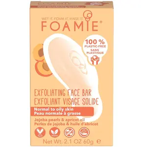 Foamie Soin Exfoliant Visage Solide Perles de Jojoba et Huile d'Abricot 60 g pas cher