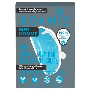 Comparateur de prix : Foamie Homme Soin Lavant Solide 3 en 1 Menthe Citron 90g