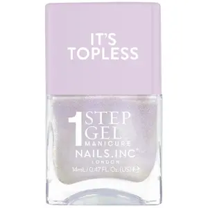 Nails inc - Topless Vernis à ongles 14 ml Argent unisex pas cher