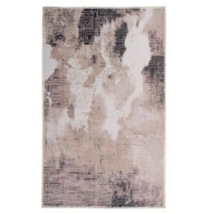 Non communiqué Tapis Tissé Imprimé Vintage Prayer II Crème 80 x 150 cm pas cher