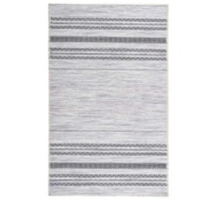 Comparateur de prix : Non communiqué Tapis Tissé Imprimé à Poils Plats Maya Gris 120 x 180 cm