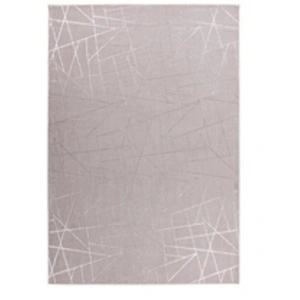 Comparateur de prix : Paris Prix Tapis Géométrique à Poils Longs Bijou Taupe & Argent 200 x 290 cm