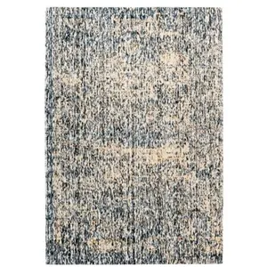 Comparateur de prix : Paris Prix Tapis tissé à poils courts "puerto" bleu & beige 120 x 170 cm