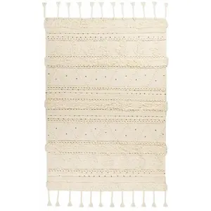 Paris Prix Tapis Bohème Fait à la Main Bohist III Crème 120 x 180 cm