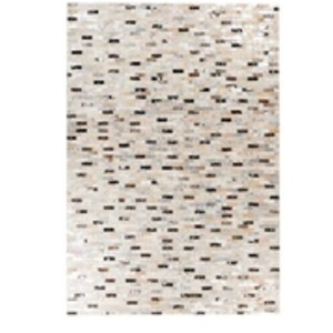 Comparateur de prix : Non communiqué Tapis Fait Main en Cuir Lavin VII Noir & Multicolore 160 x 230 cm
