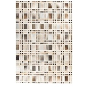 Comparateur de prix : Non communiqué Tapis Fait Main en Cuir Lavin II Gris 120 x 170 cm