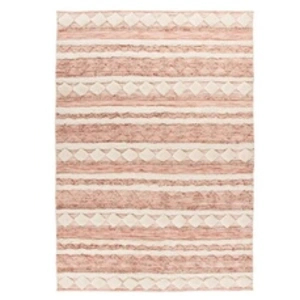 Comparateur de prix : Non communiqué Tapis Bohème Fait à la Main Bohist II Rose & Crème 200 x 290 cm
