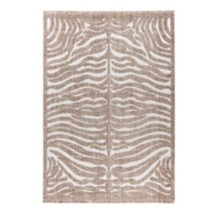 Non communiqué Tapis Tissé Ethnique à Poils Courts Sarai II Beige 80 x 150 cm pas cher