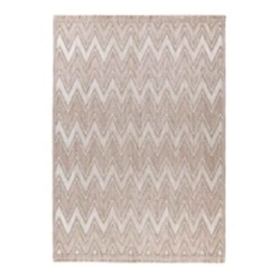 Non communiqué Tapis Tissé Ethnique à Poils Courts Sarai Beige 120 x 170 cm