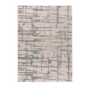 Non communiqué Tapis Tissé Imprimé Abstrait Jaka Crème 80 x 150 cm pas cher