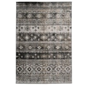 Paris Prix Tapis Ethnique à Poils Courts Ariya Gris 160 x 230 cm