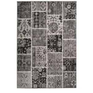 Comparateur de prix : Paris Prix Tapis Patchwork à Poils Courts Ariya Gris 200 x 290 cm
