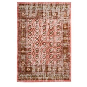 Comparateur de prix : Paris Prix Tapis Antique Floral à Poils Courts Ariya Rouge 200 x 290 cm