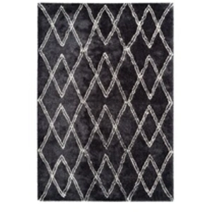Comparateur de prix : Paris Prix Tapis Tissé Géométrique Orlando Anthracite 200 x 290 cm