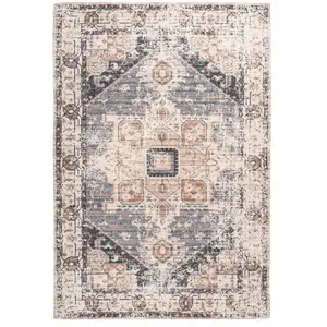 Comparateur de prix : Paris Prix Tapis Vintage à Poils Courts Indiana I Gris & Marron 80 x 150 cm