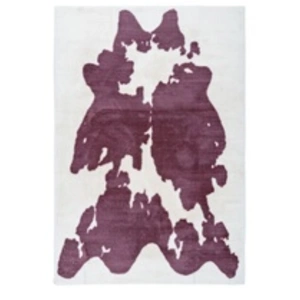 Comparateur de prix : One Couture Tapis Imitation Fourrure Rabbit Violet & Blanc 120 x 160 cm