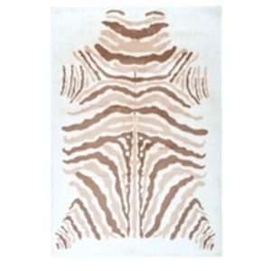 Comparateur de prix : Paris Prix Tapis Imprimé Animal Rabbit Beige & Marron 160 x 230 cm