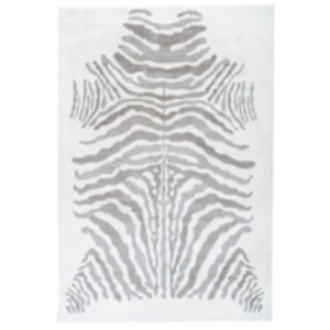 Paris Prix Tapis Imprimé Animal Rabbit Gris & Blanc 120 x 160 cm pas cher