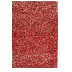 Comparateur de prix : Paris Prix Tapis en Cuir Fait Main Finish Rouge & Or 120 x 170 cm