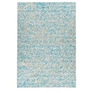Comparateur de prix : Paris Prix Tapis en Cuir Fait Main Finish Turquoise & Or 200 x 290 cm