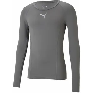 Puma Liga Baselayer Ls - Base layer de football gris S pas cher