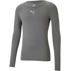 Puma Liga Baselayer Ls - Base layer de football gris L pas cher