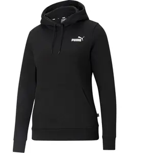 Comparateur de prix : Sweatshirt à capuche Puma Essentials Small Logo noir blanc femme - S