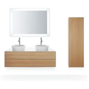 Duravit White Tulip Meuble sous-vasque, 2 tiroirs, WT4988BH536, pas cher