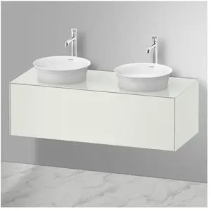 Duravit White Tulip Meuble sous-vasque, 1 tiroir, WT4978B3636, pas cher