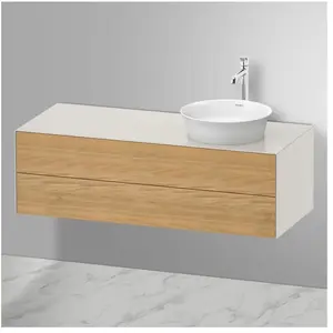 Duravit White Tulip Meuble sous-vasque, 2 tiroirs, WT4987RH539, pas cher