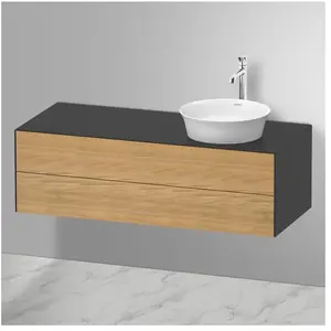 Duravit White Tulip Meuble sous-vasque, 2 tiroirs, WT4987RH558, pas cher