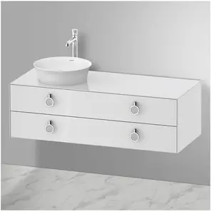 Duravit White Tulip Meuble sous-vasque, 2 tiroirs, WT4992L8585, pas cher
