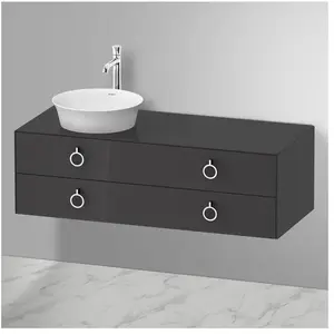 Duravit White Tulip Meuble sous-vasque, 2 tiroirs, WT4992LH1H1, pas cher