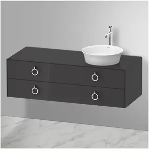 Duravit White Tulip Meuble sous-vasque, 2 tiroirs, WT4992RH1H1, pas cher