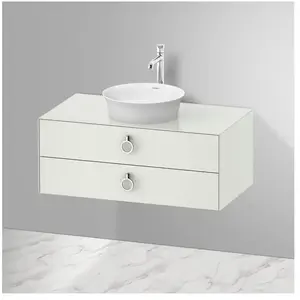 Duravit White Tulip Meuble sous-vasque, 2 tiroirs, WT499103636, pas cher