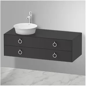 Duravit White Tulip Meuble sous-vasque, 2 tiroirs, WT4992L5858, pas cher