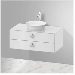 Duravit White Tulip Meuble sous-vasque, 2 tiroirs, WT499108585, pas cher