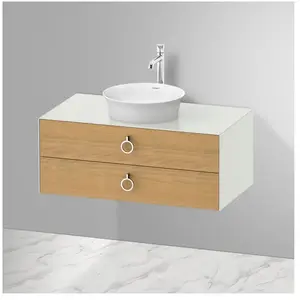 Duravit White Tulip Meuble sous-vasque, 2 tiroirs, WT49910H536, pas cher
