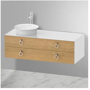 Duravit White Tulip Meuble sous-vasque, 2 tiroirs, WT4992LH585, pas cher